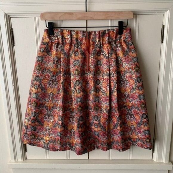 Anthropologie Maeve Floral Rosia Pleated - Picture 4 of 7